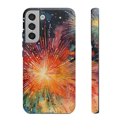 Summer Fireworks in Watercolor - Impact Resistant Phone Case